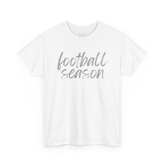 Football Season- Grey Text Tee