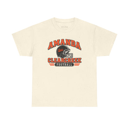 Amanda Cleargreek Football T-Shirt — Personalized Team Tee
