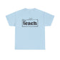 Coffee Teach Repeat Unisex Heavy Cotton Tee