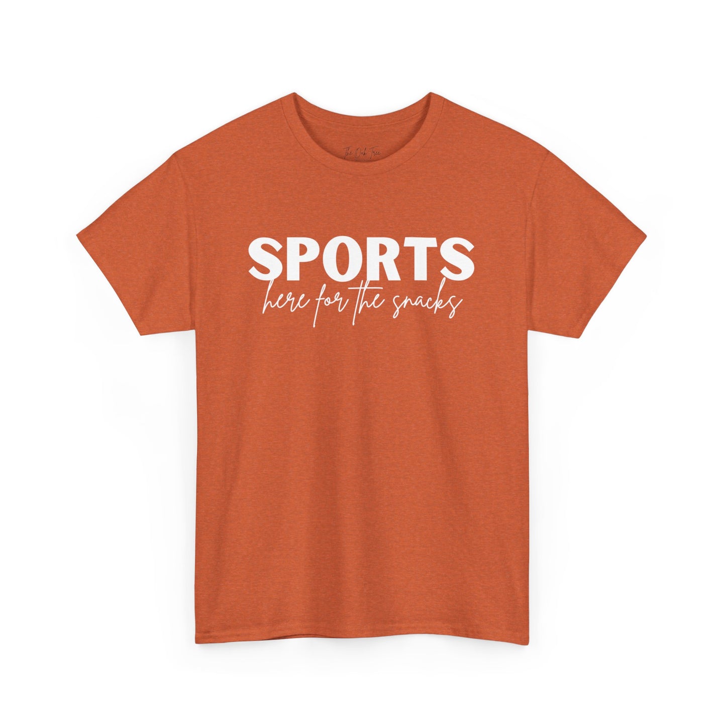Sports Here for the Snacks Unisex Heavy Cotton Tee