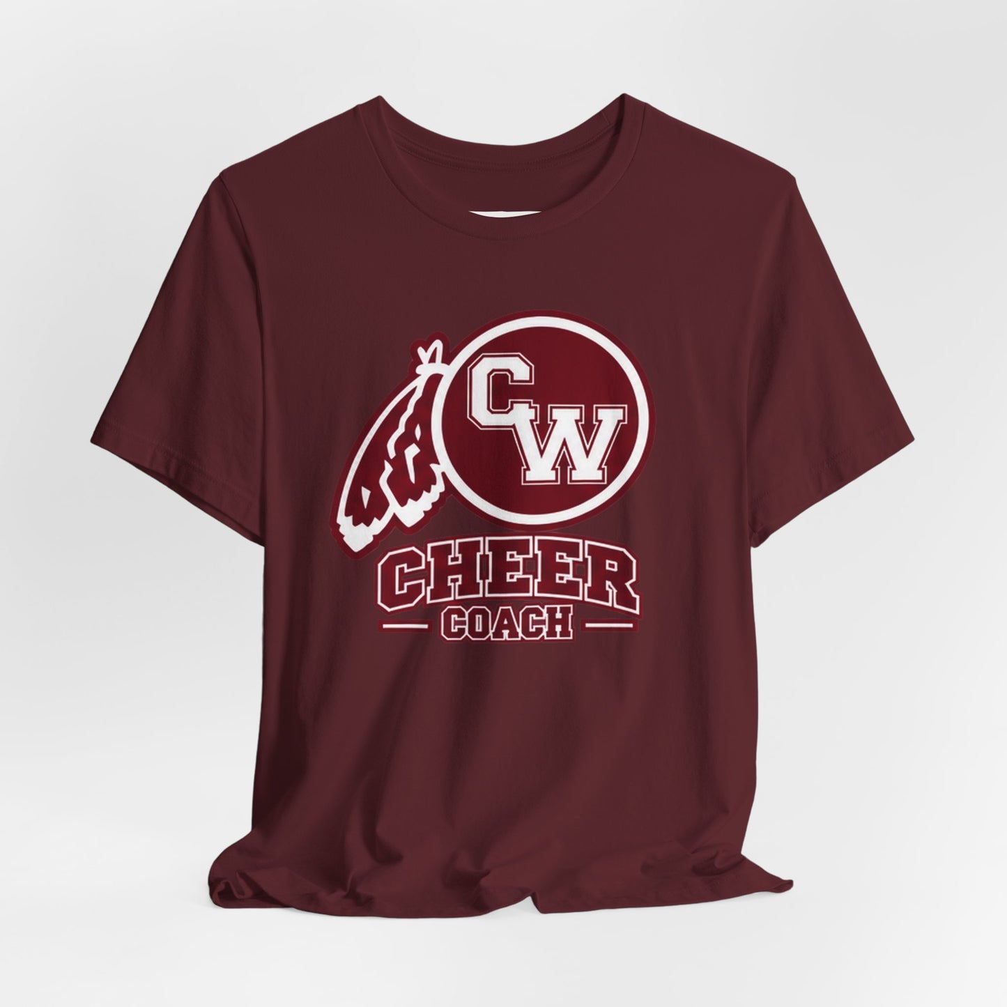 Cheer Coach T-Shirt – CW Mascot Vintage Pom Design