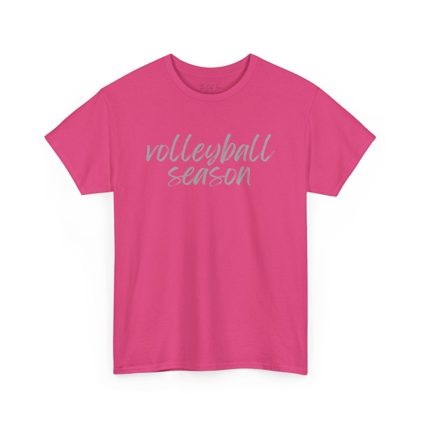 Volleyball Season- Grey Text Tee
