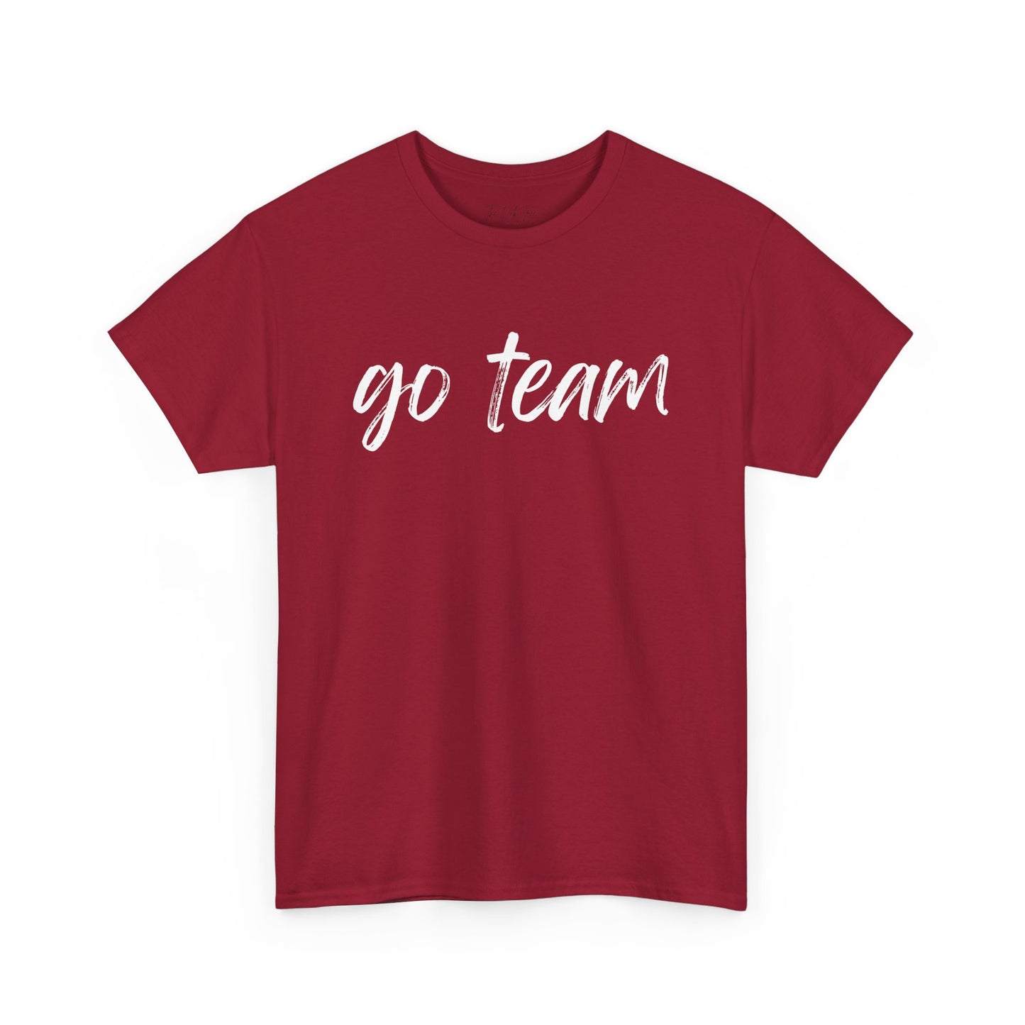 Go Team- White Text Tee