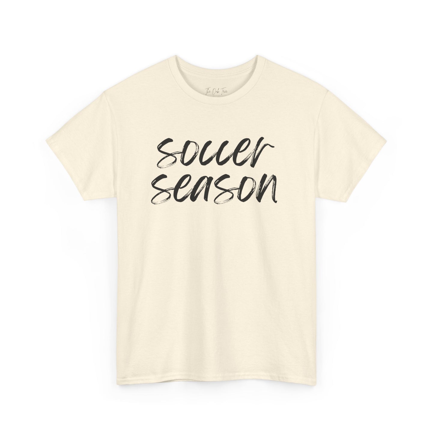 Soccer Season- Black Text Tee