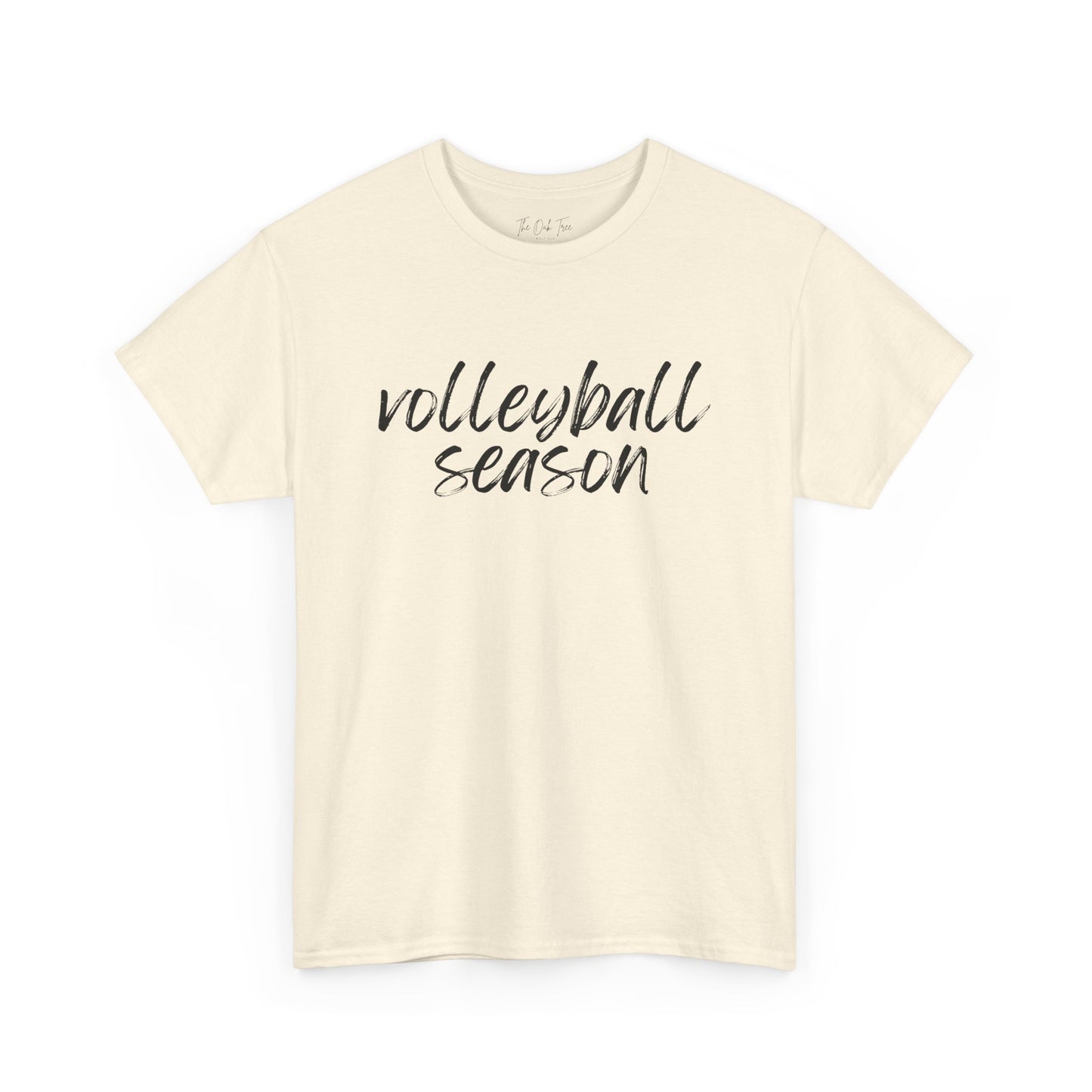 Volleyball Season- Black Text Tee