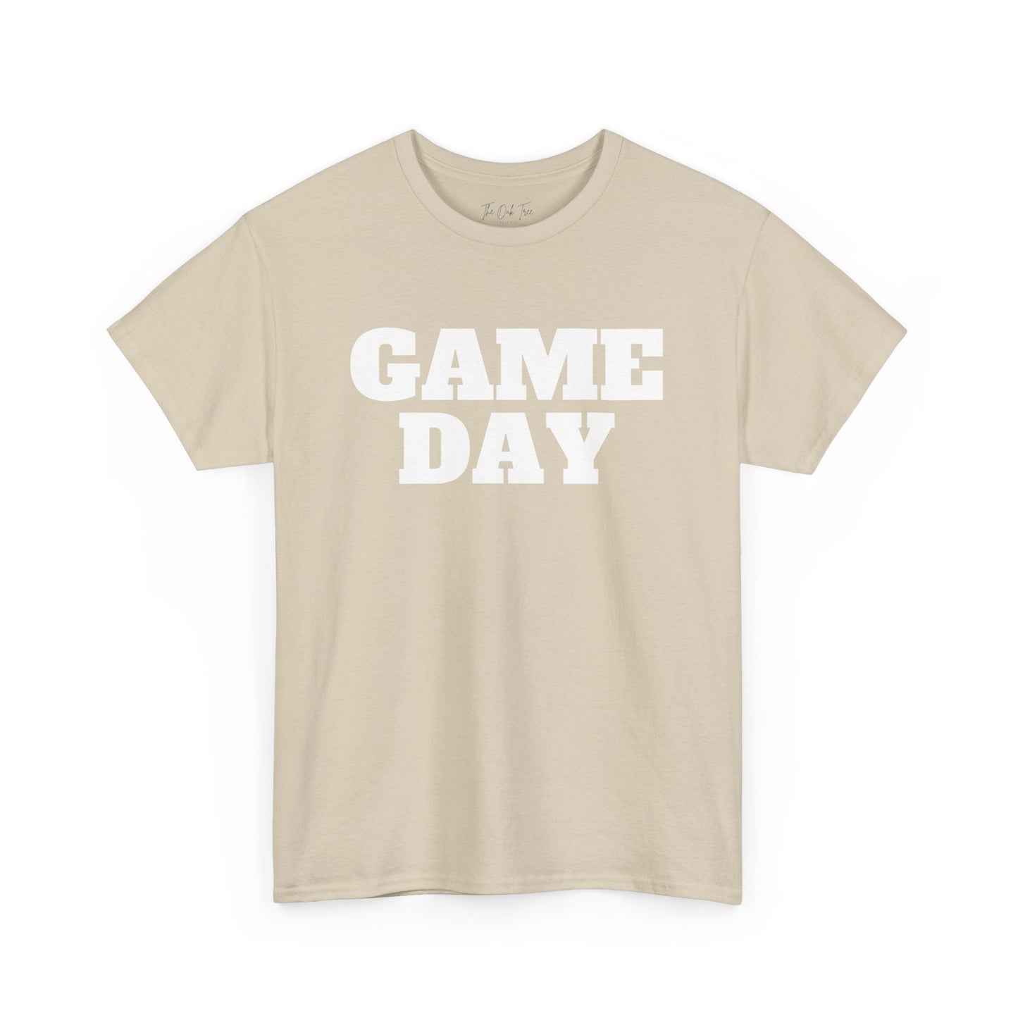 Game Day- White Text Tee