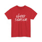 Cheer Season- White Text Tee