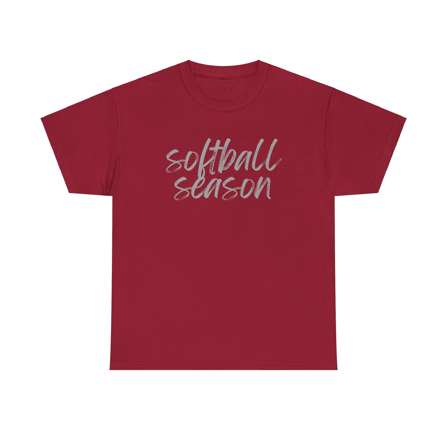 Softball Season- Grey Text Tee