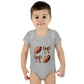 Baby Bodysuit — Football & Bow Pattern Infant Onesie (Cute Game Day Outfit)