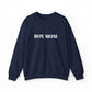 Embroidered Boy Mom Crewneck Sweatshirt — Mom Life Pullover