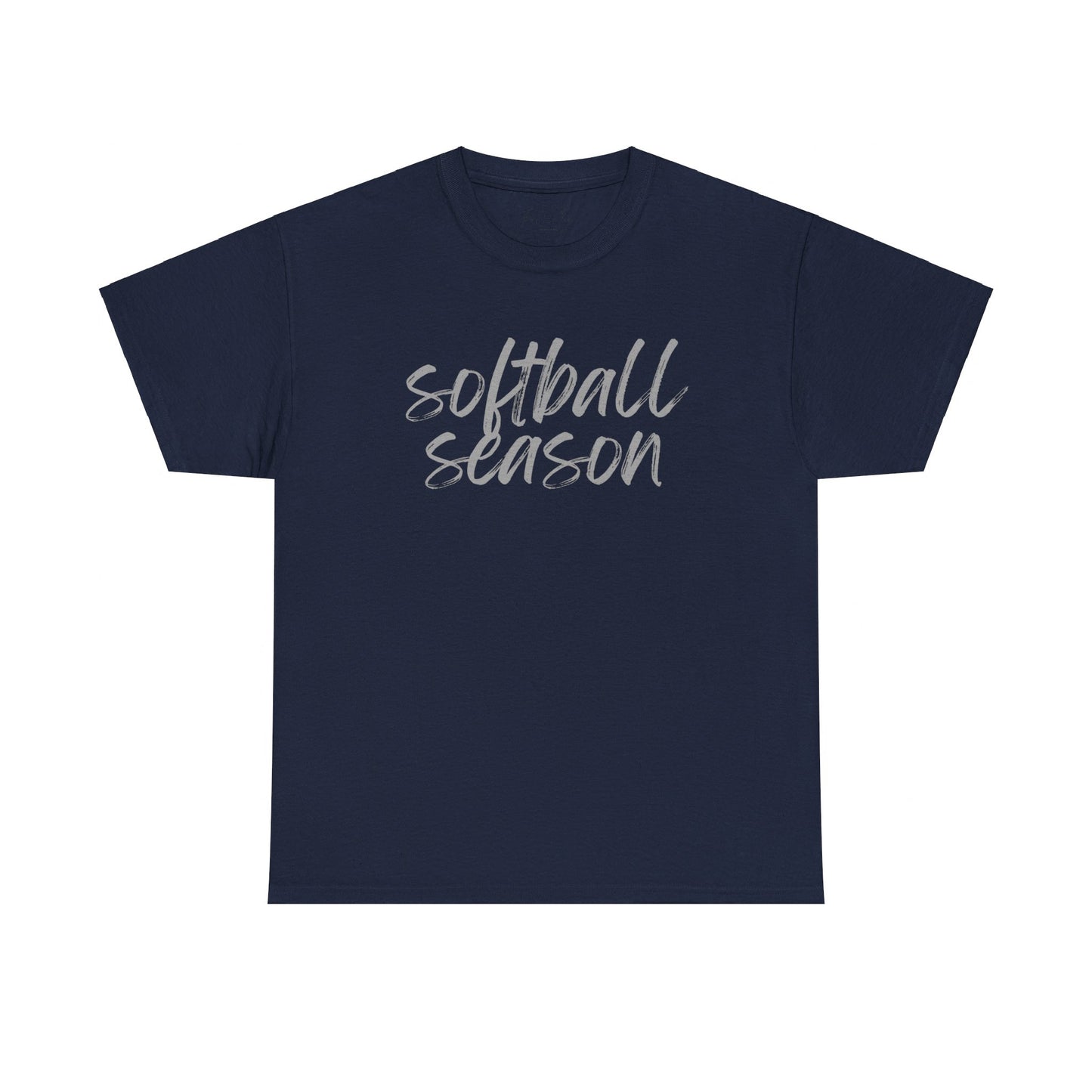 Softball Season- Grey Text Tee