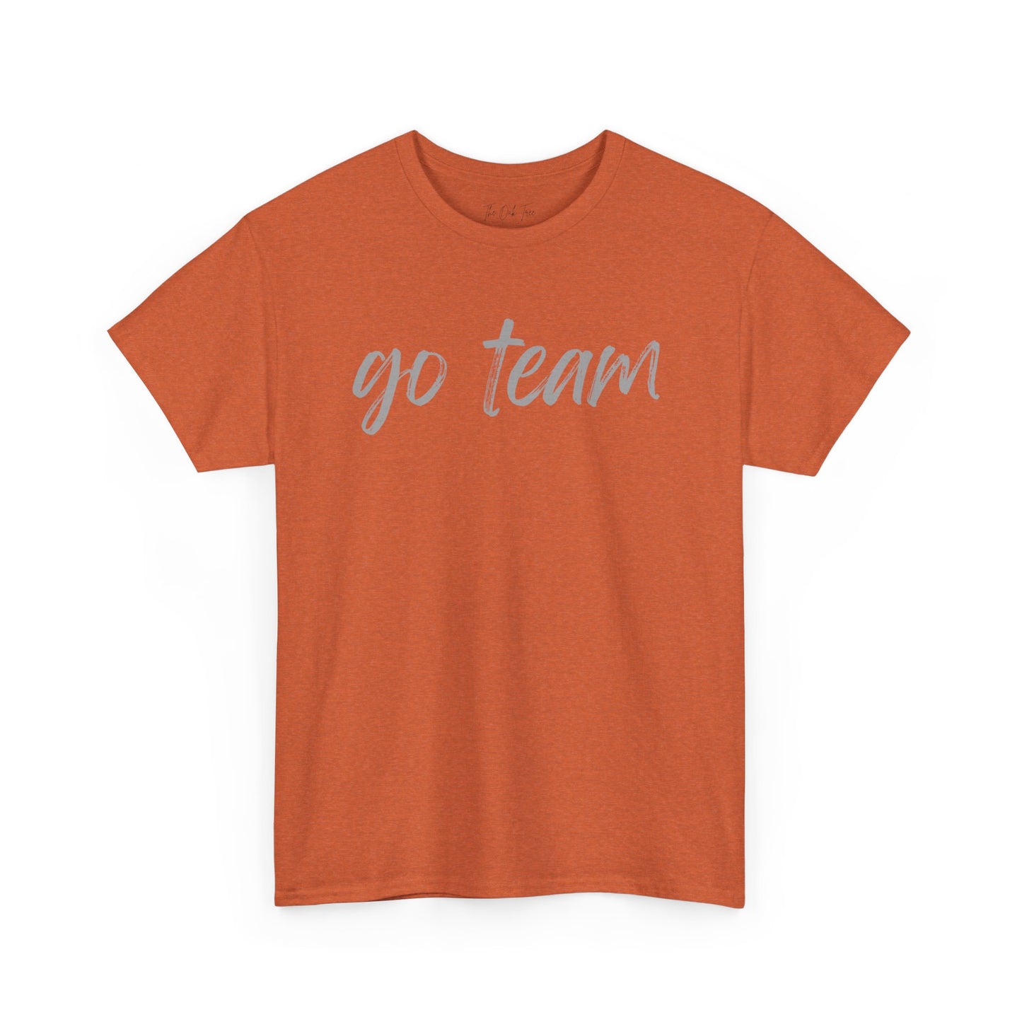 Go Team- Grey Text Tee