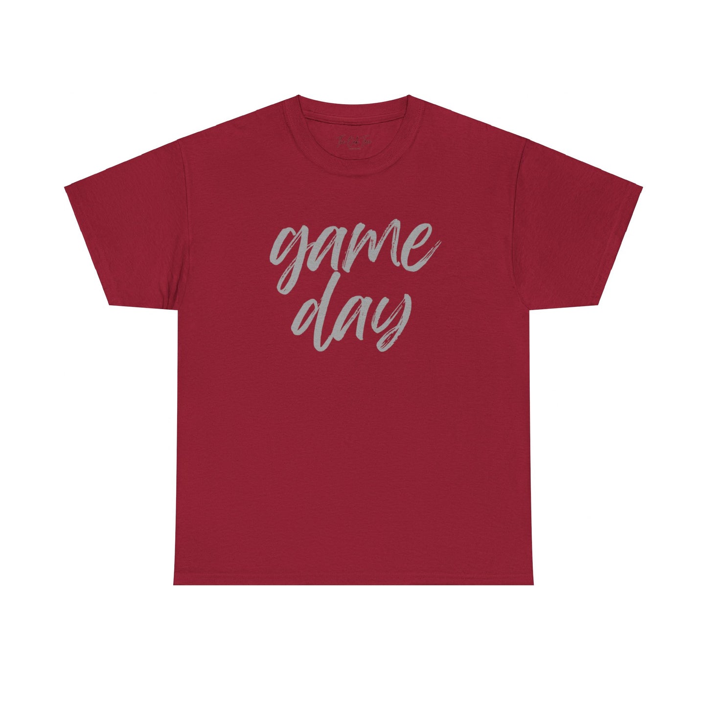 Game Day- Grey Text Script Tee