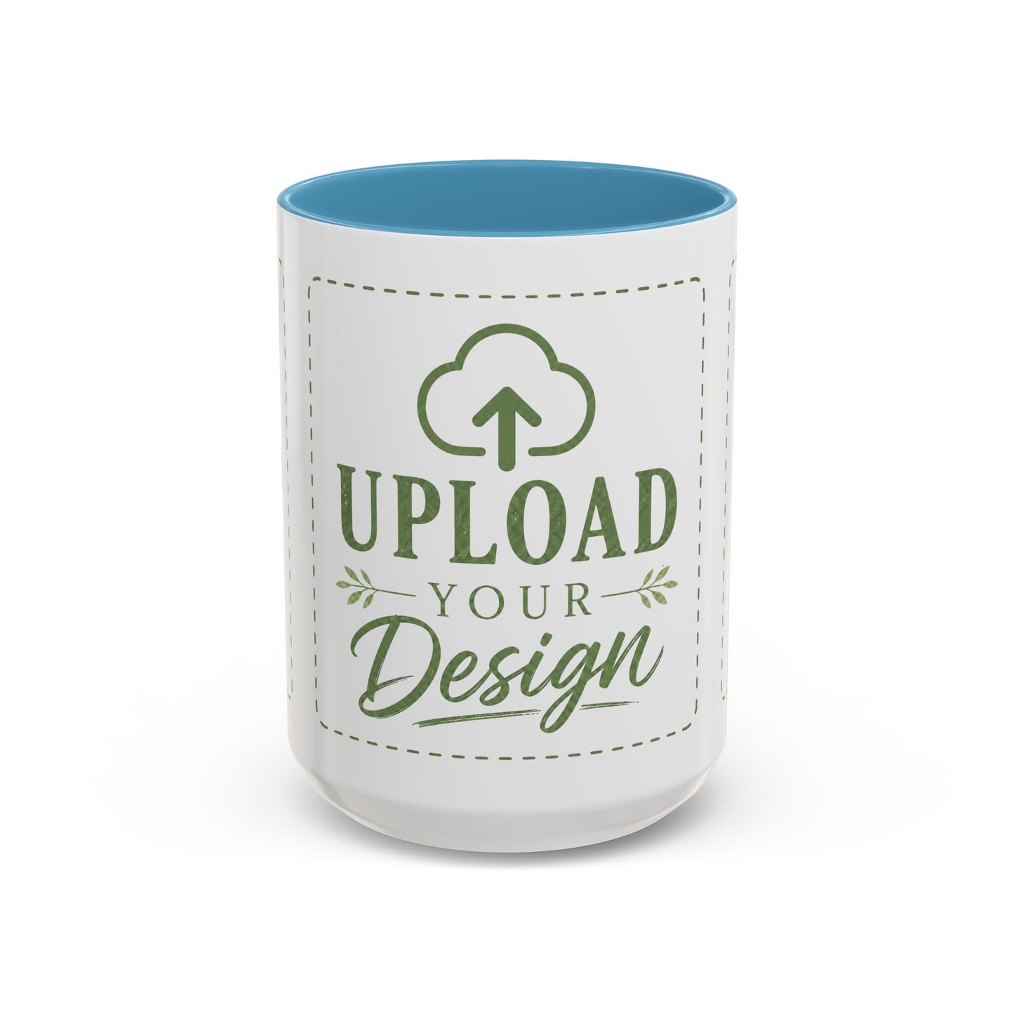 Custom Accent Coffee Mug – Custom Upload Design Ceramic Mug (11oz & 15oz)