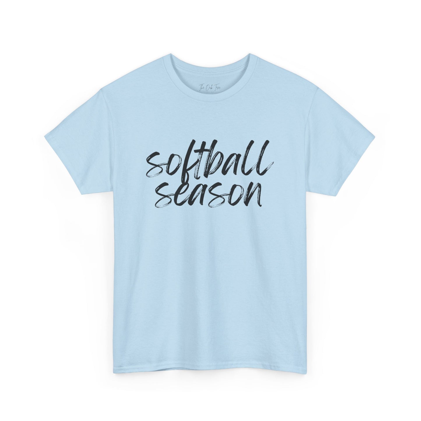 Softball Season- Black Text Tee
