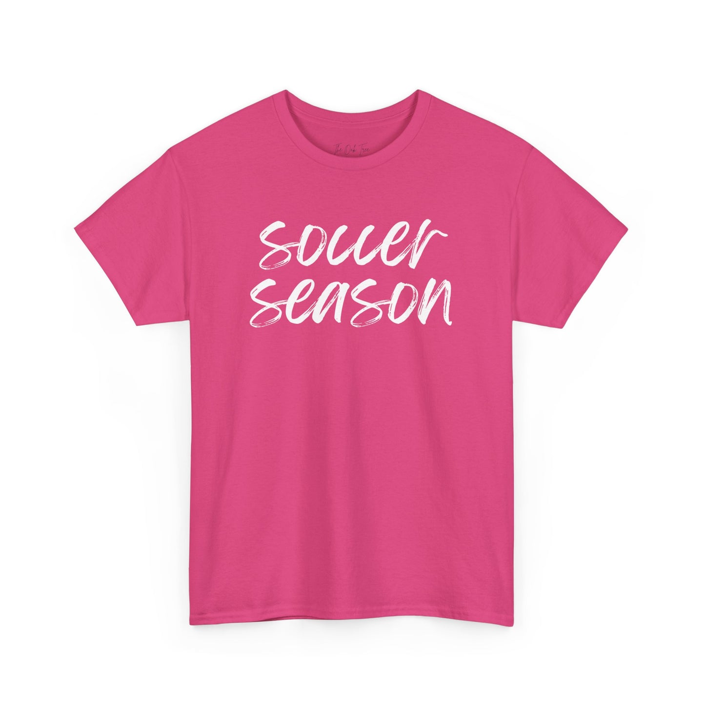 Soccer Season- White Text Tee