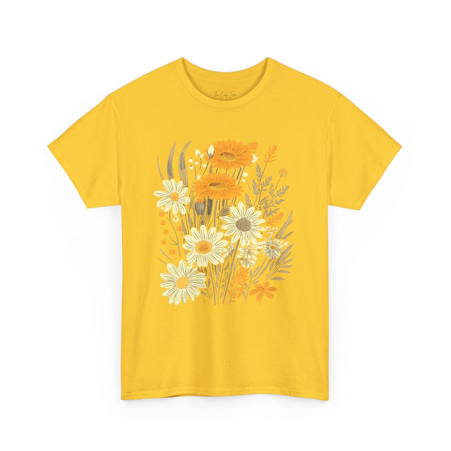 Floral Collage Unisex Heavy Cotton Tee