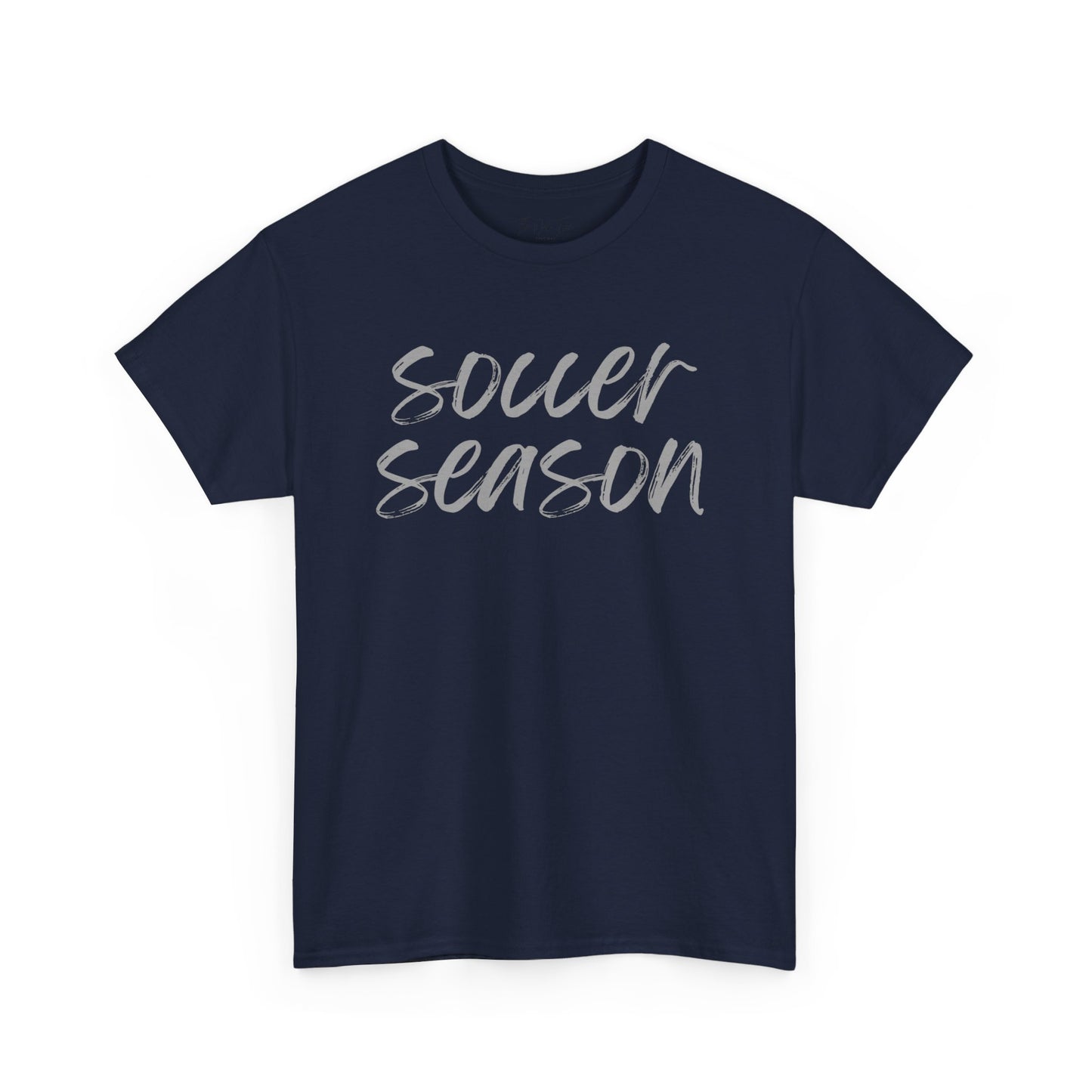 Soccer Season- Grey Text Tee