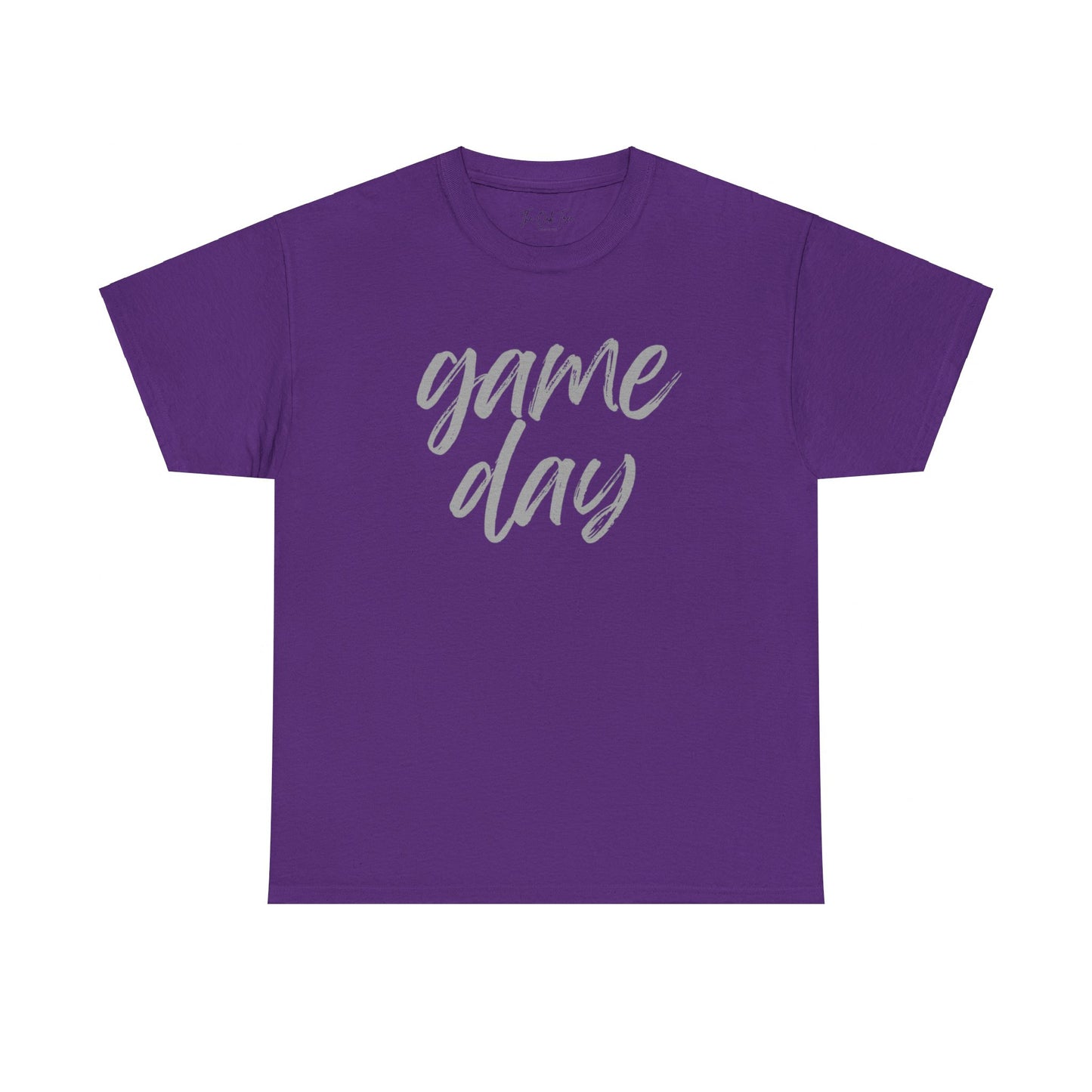 Game Day- Grey Text Script Tee