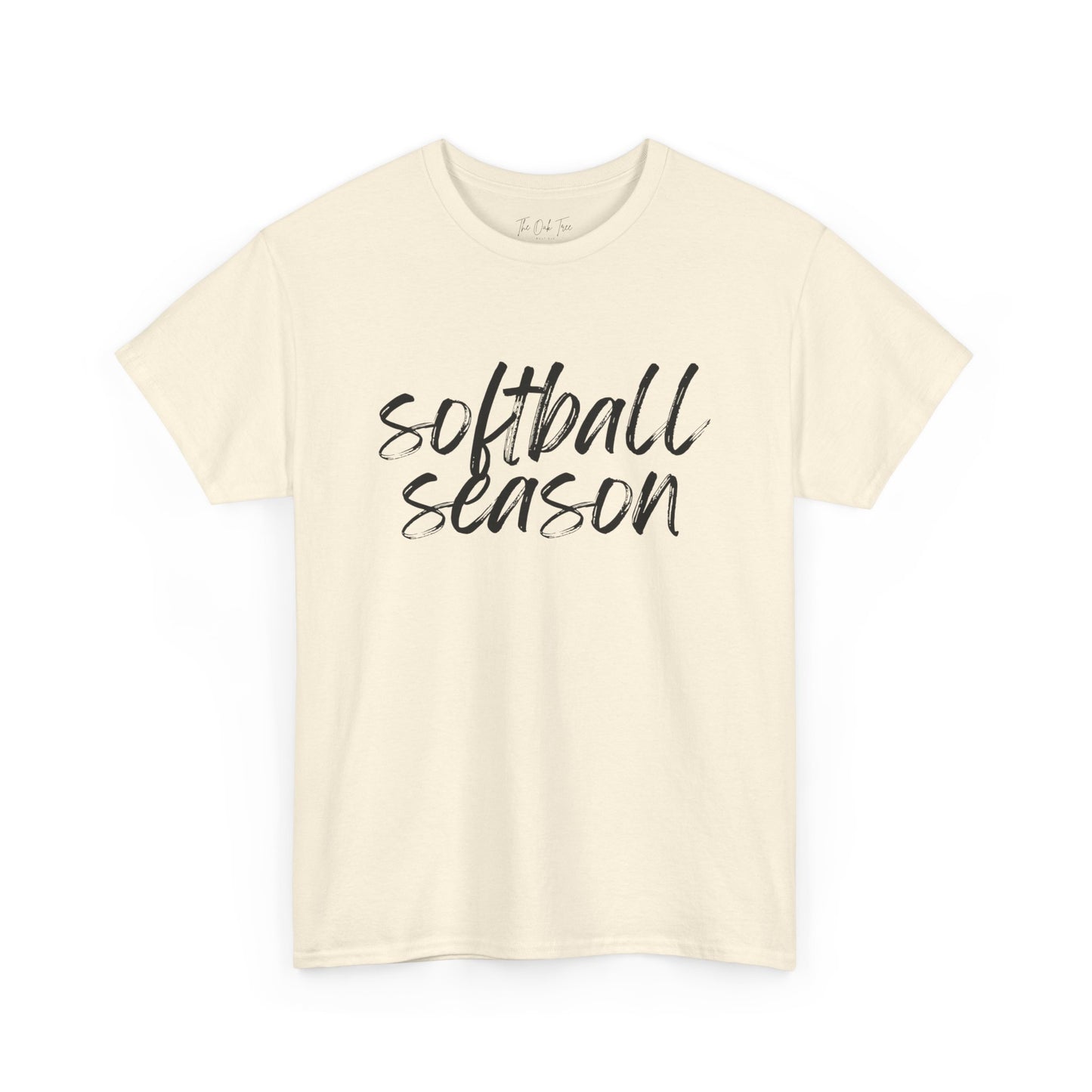 Softball Season- Black Text Tee