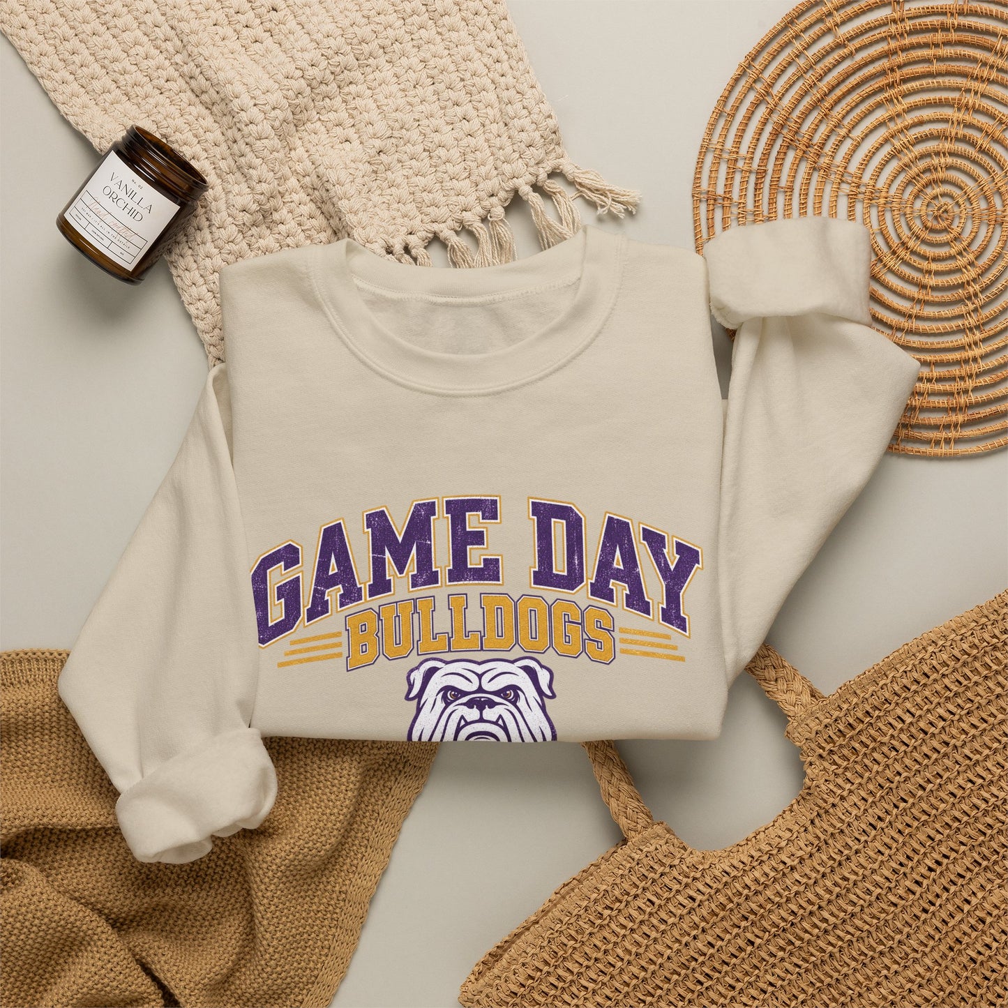 Bloom-Carroll Game Day Bulldogs Crewneck Sweatshirt