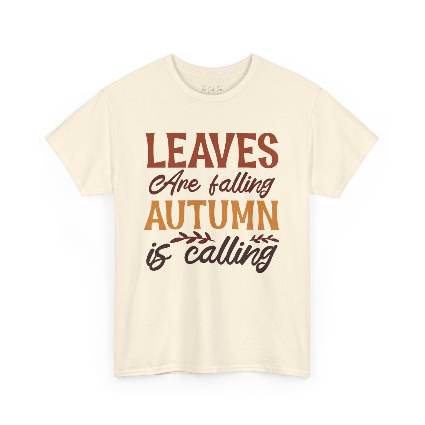 Leaves are Falling Autumn is Calling Unisex Heavy Cotton Tee