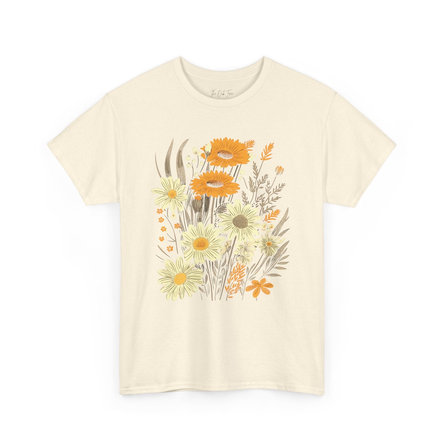 Floral Collage Unisex Heavy Cotton Tee