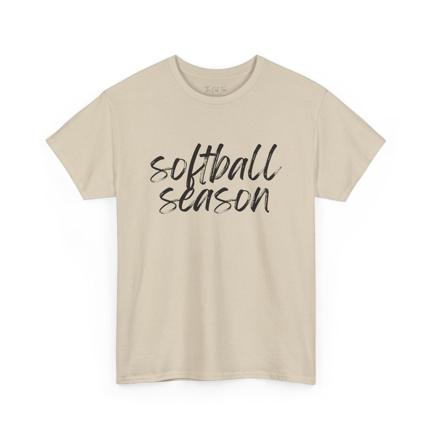 Softball Season- Black Text Tee