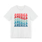 America x5 Unisex Jersey Short Sleeve Tee