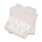 Game Day- White Text Tee