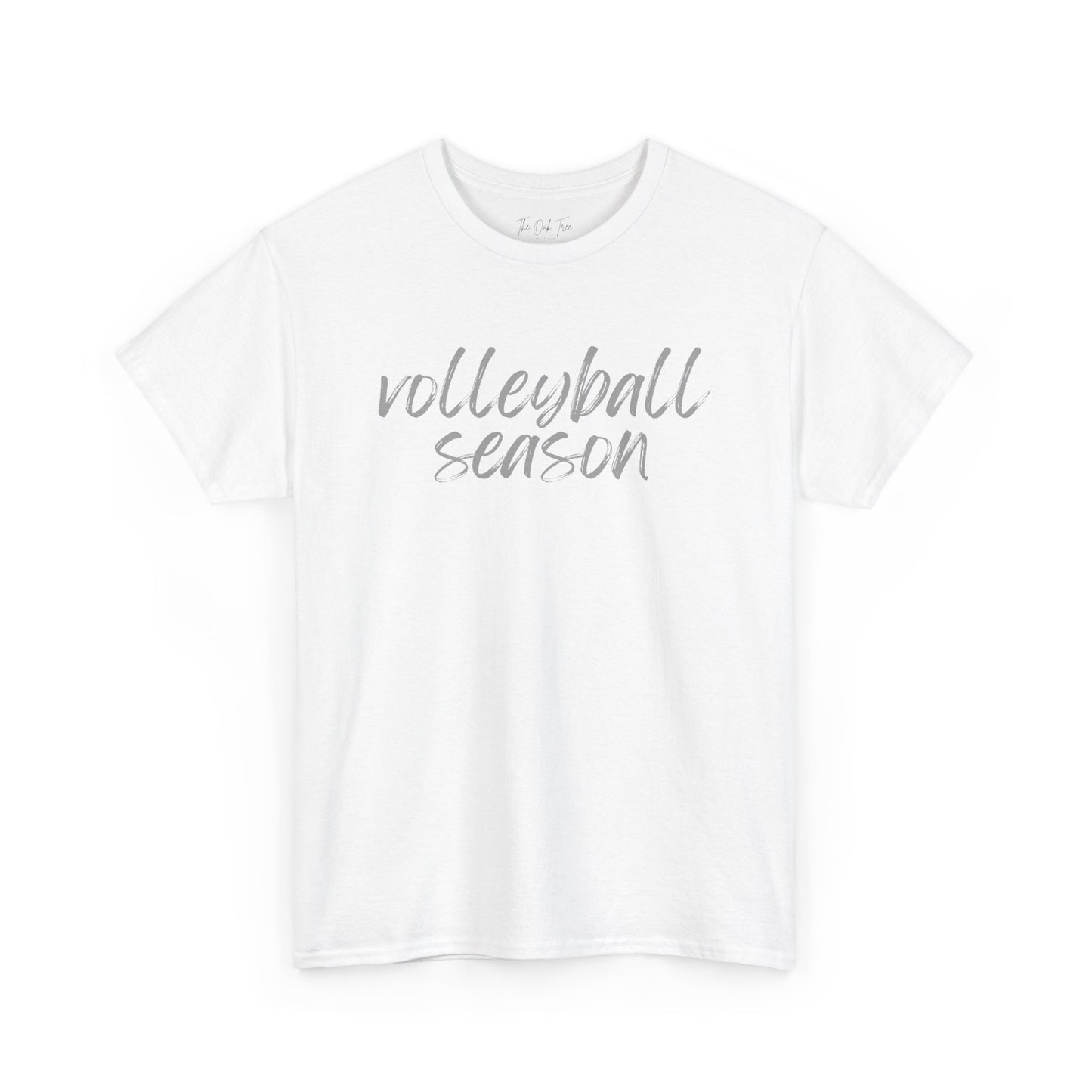 Volleyball Season- Grey Text Tee