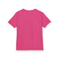 Kids Football & Bows T‑Shirt — Cute Gridiron Pattern for Girls, Youth Game Day Tee