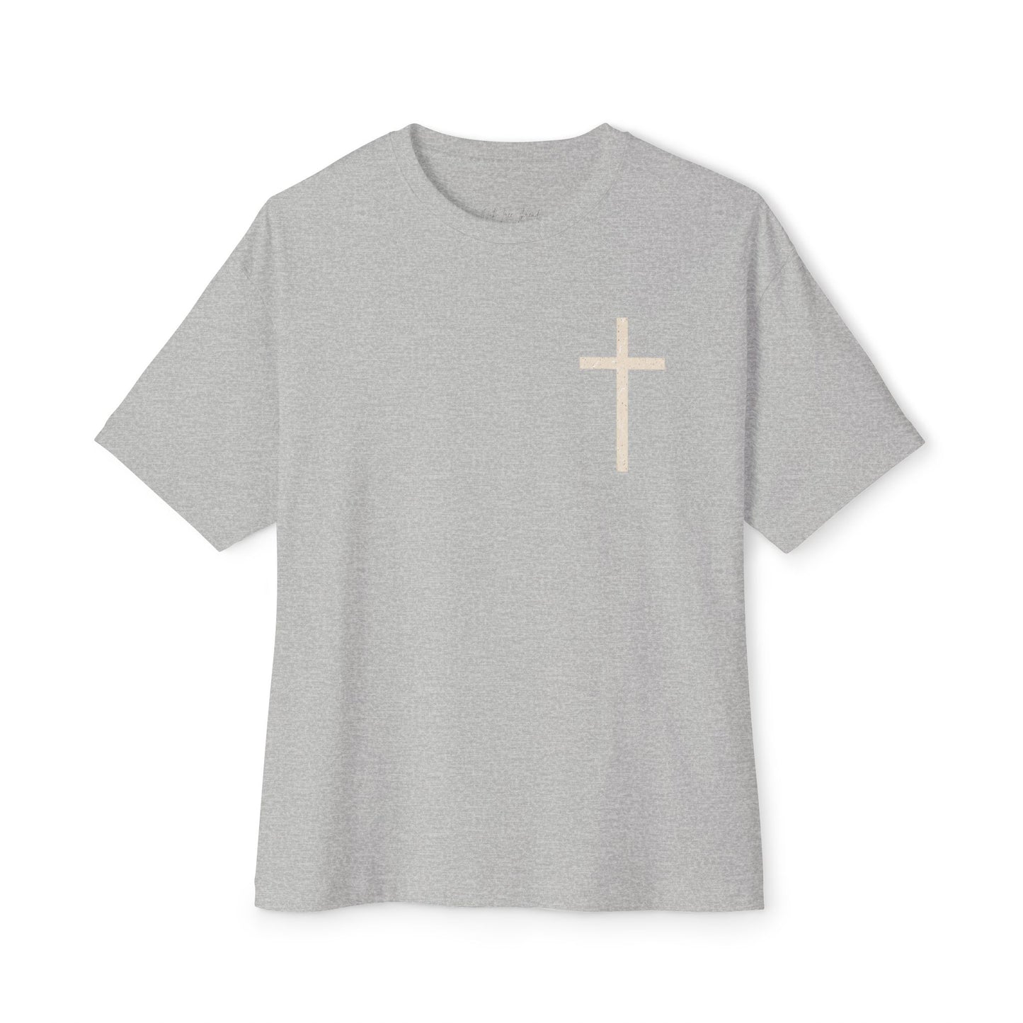 Oversized & Boxy Lift Heavy Pray Hard  Tee — Faith & Fitness Tee