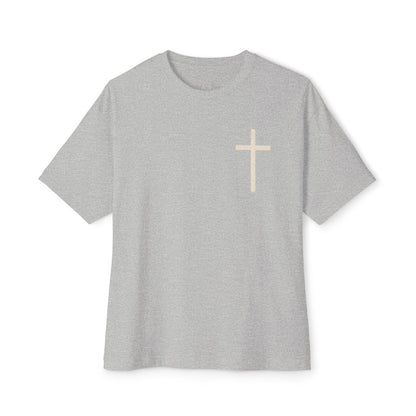 Oversized & Boxy Lift Heavy Pray Hard  Tee — Faith & Fitness Tee