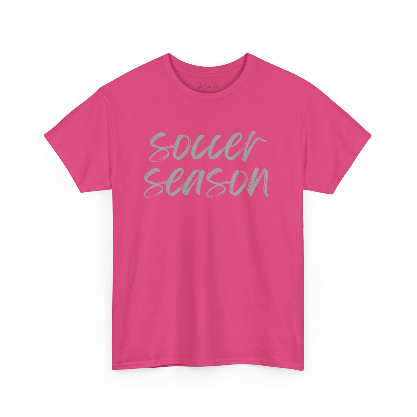 Soccer Season- Grey Text Tee