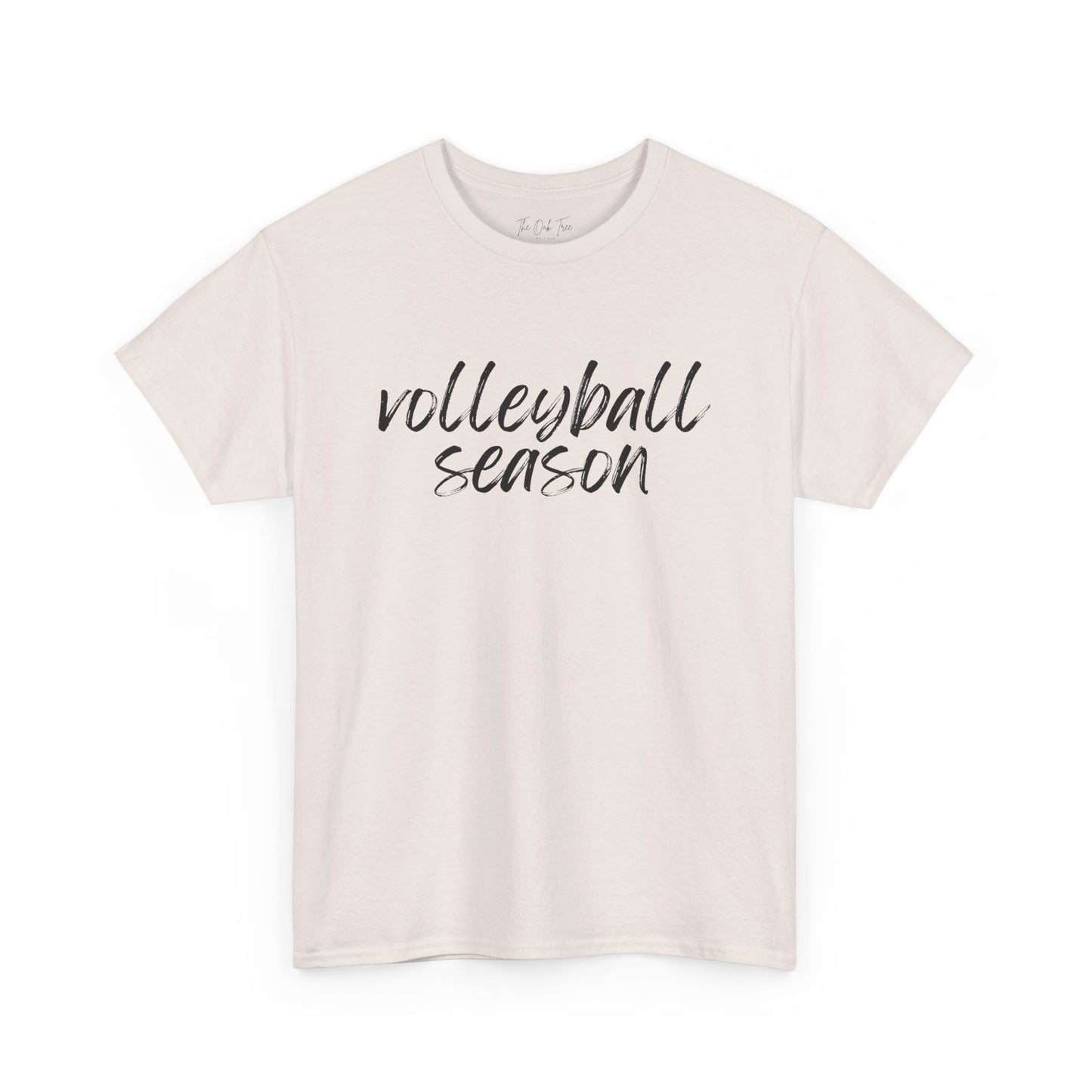 Volleyball Season- Black Text Tee