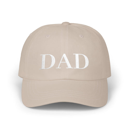 Dad Cap – Classic Beige Hat with ‘DAD’ Embroidered Text, Father’s Day Gift