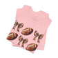 Football & Bows Tee — Cute Game Day Shirt for Fans & Moms