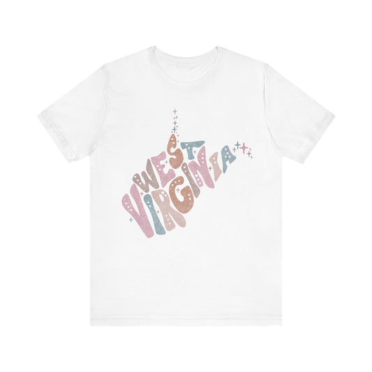 West Virginia State Tee Unisex Jersey Short Sleeve Tee