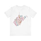 West Virginia State Tee Unisex Jersey Short Sleeve Tee