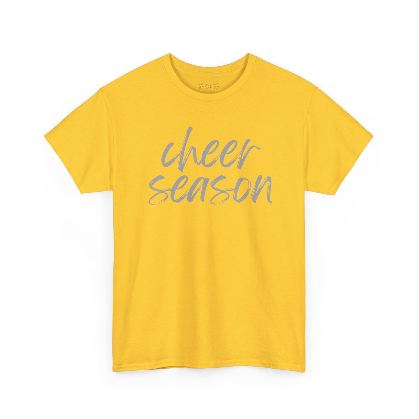 Cheer Season- Grey Text Tee