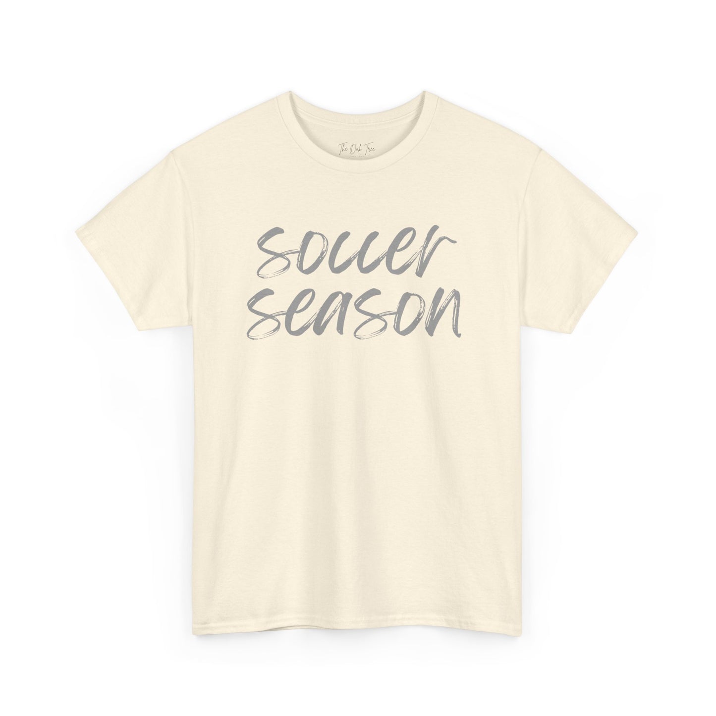 Soccer Season- Grey Text Tee