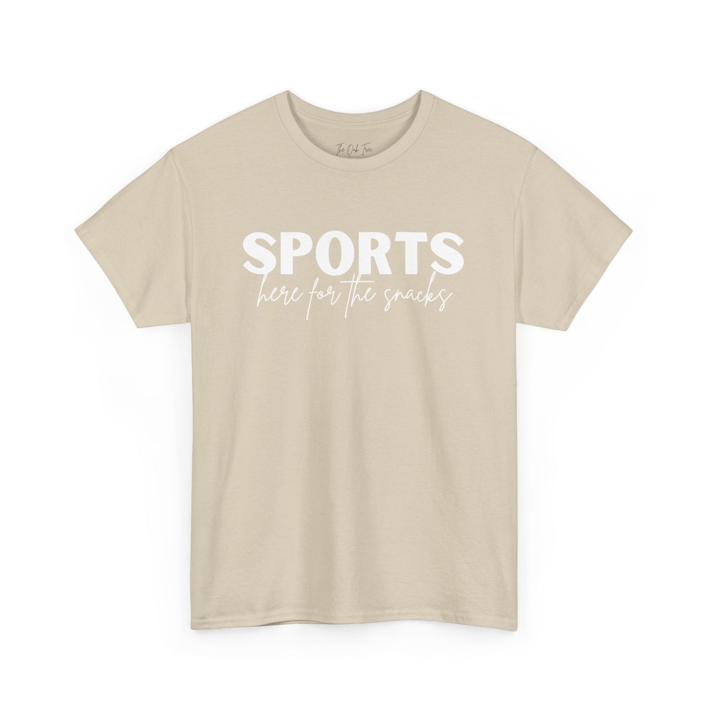 Sports Here for the Snacks Unisex Heavy Cotton Tee