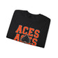 Amanda-Clearcreek Aces Stacked Crewneck Sweatshirt