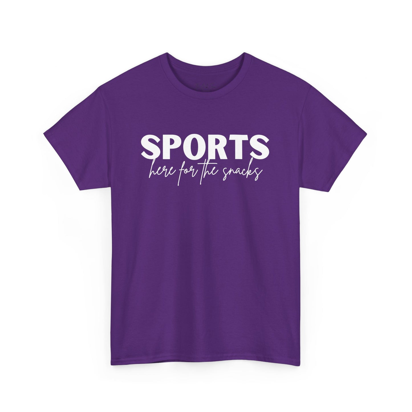 Sports Here for the Snacks Unisex Heavy Cotton Tee