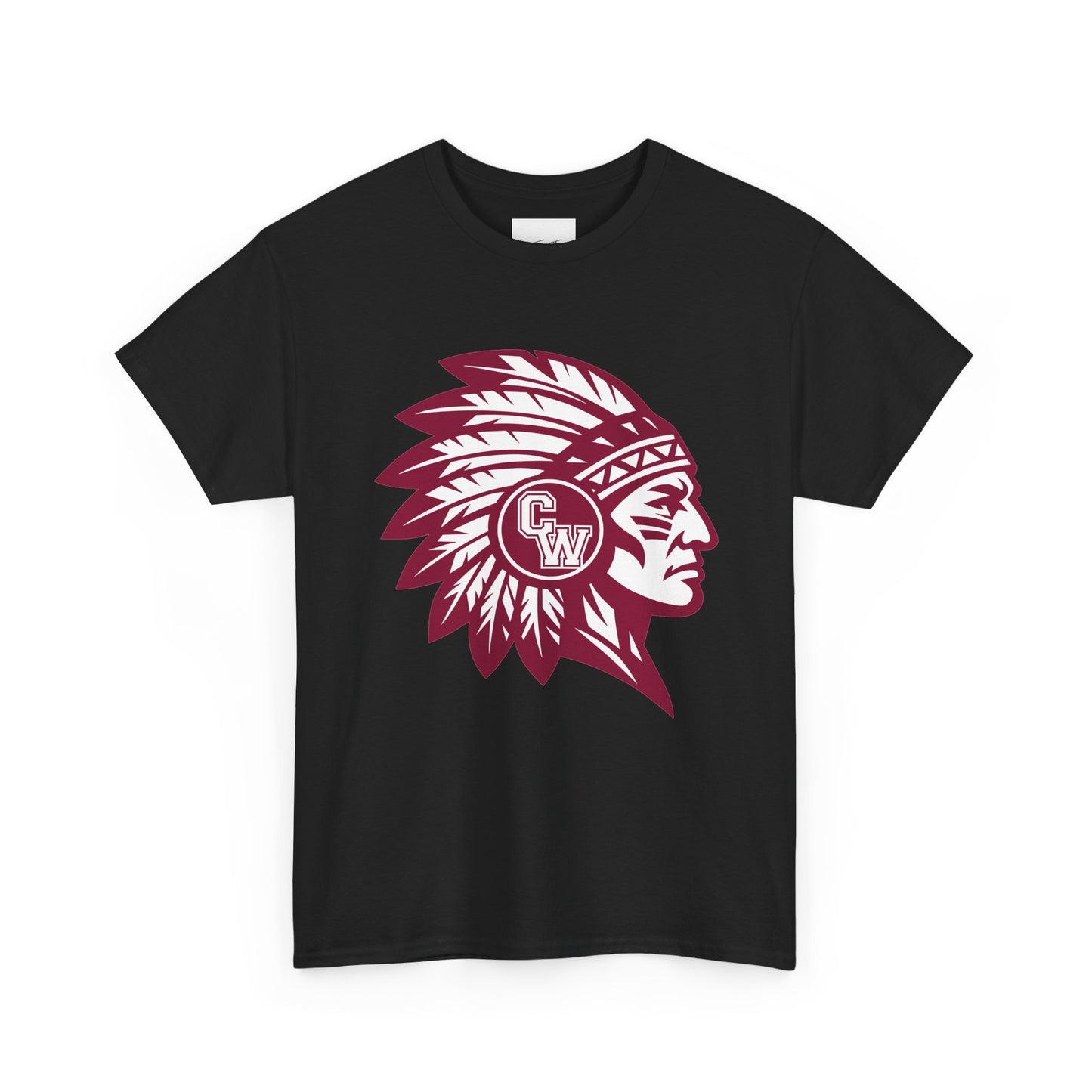 CW Indians Logo T-Shirt — CW Maroon Graphic Tee