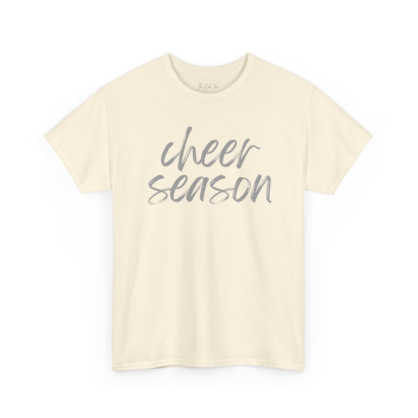 Cheer Season- Grey Text Tee