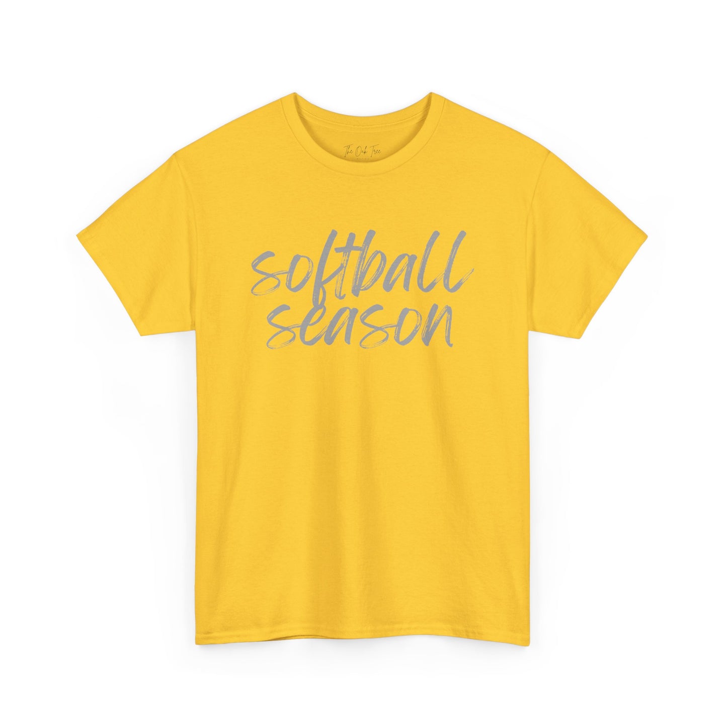 Softball Season- Grey Text Tee
