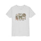Ballet Floral Youth Tee — Pink Ballet Slippers & Bow Dance Shirt