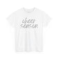 Cheer Season- Grey Text Tee